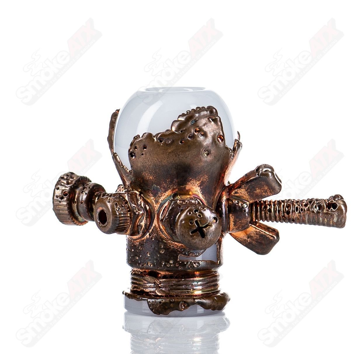 14mm Milk White Electroformed Dome by Snic Glass - Smoke ATX