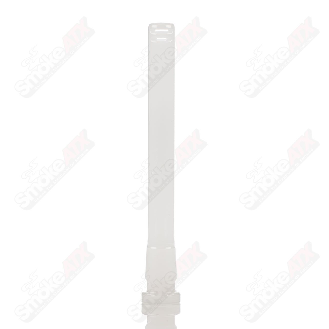 Illadelph 14mm OG downstem with white glass and black label for glass bongs and water pipes.