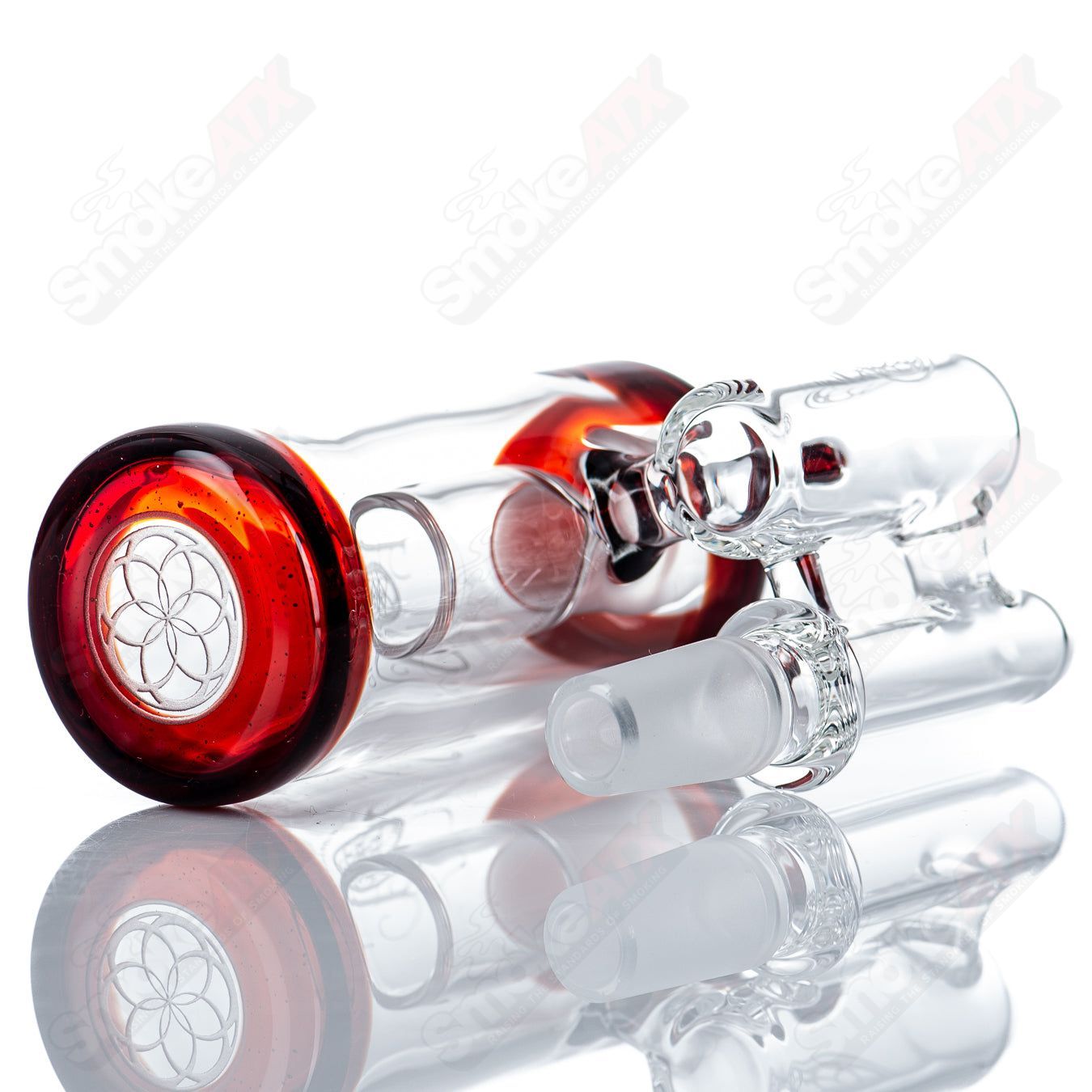 14mm (Pomegranate) Dry Catch by SOL Glassworks - Smoke ATX