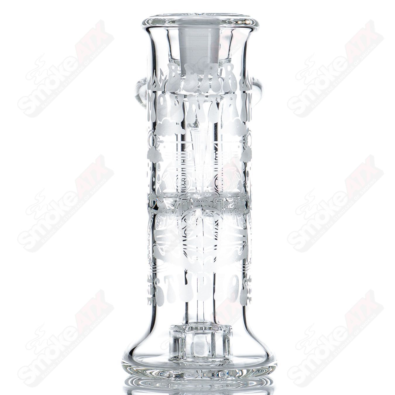 14mm RBH concentrate rig by Bear Mountain Studios, heady glass piece with intricate designs for dabbing and concentrates.