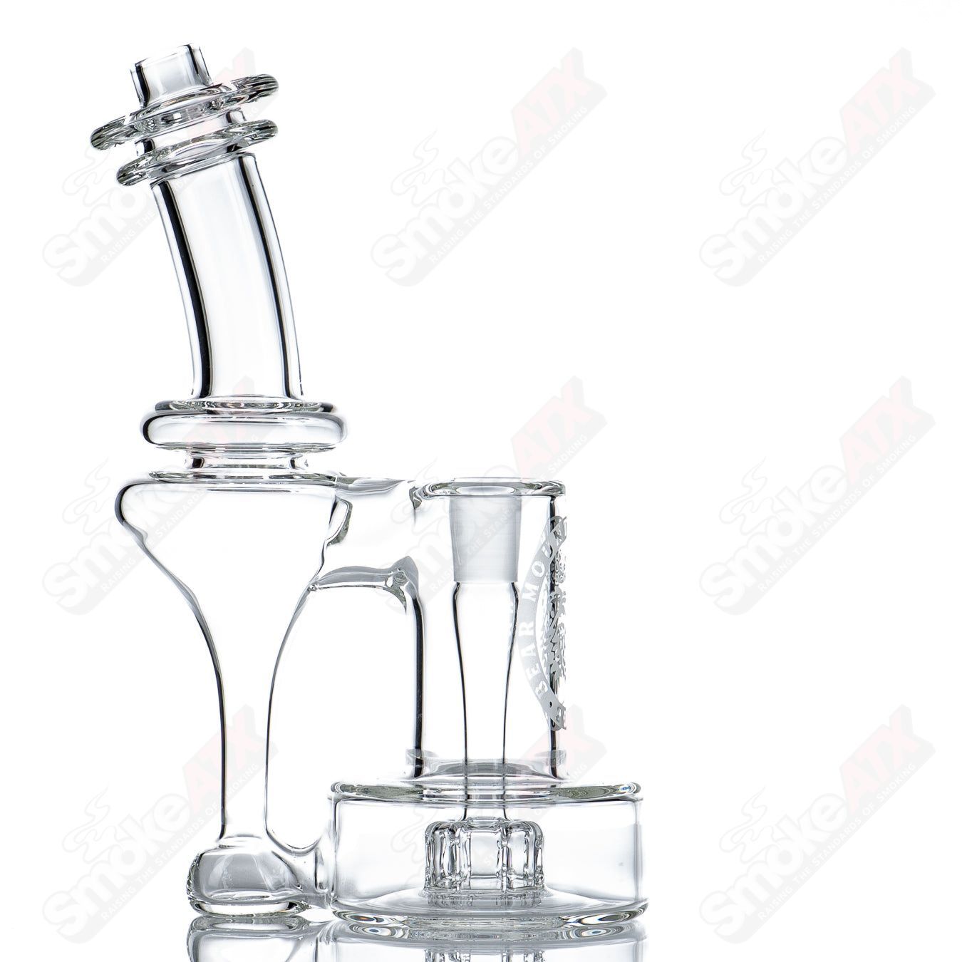 14mm RBR concentrate rig by Bear Mountain Studios, featuring colorful heady glass design and intricate glasswork.