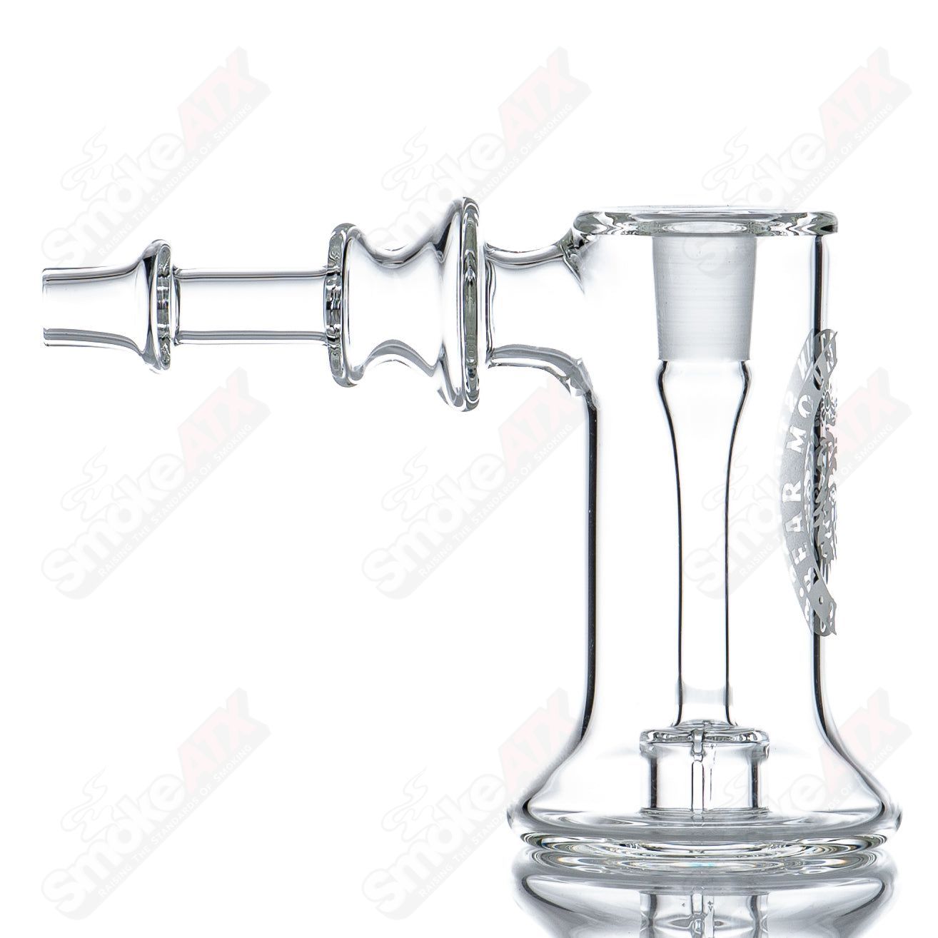 14mm Terp Hammer heady glass concentrate rig by Bear Mountain Studios with intricate design and clear glass construction.