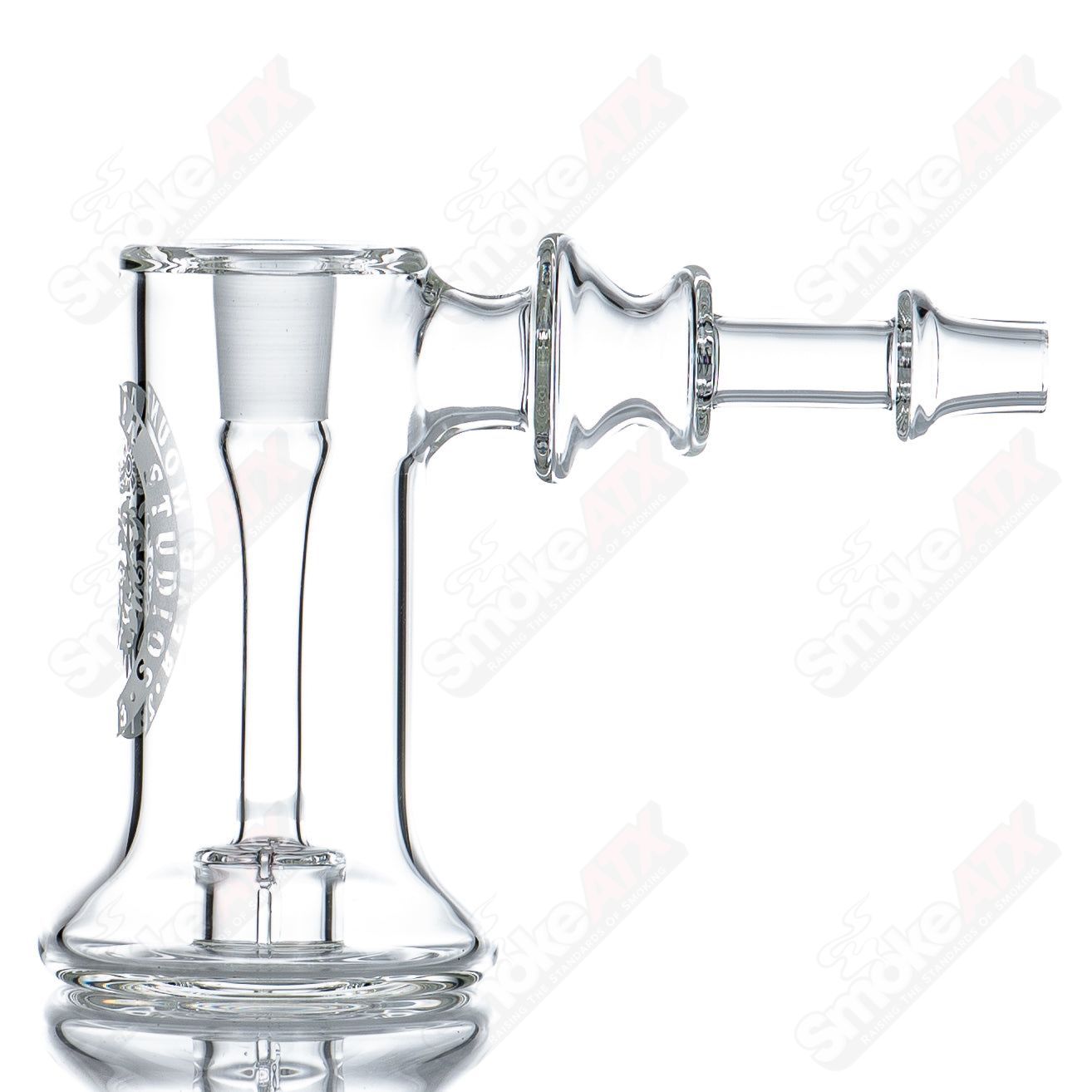14mm Terp Hammer by Bear Mountain Studios, colorful heady glass concentrate rig with intricate designs and a sturdy base.