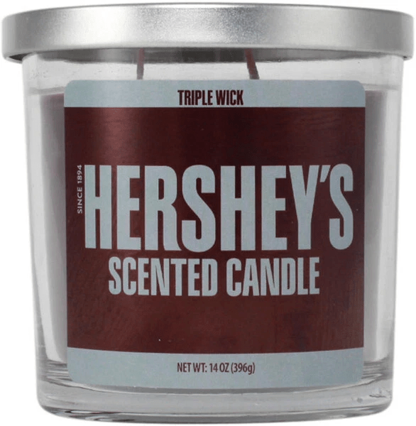14oz Licensed Snacks Scented Candle featuring colorful snack-inspired packaging and a lit wick, designed for aromatic ambiance.