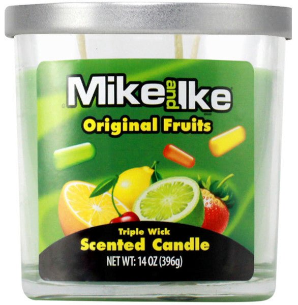 14oz Licensed Snacks scented candles in colorful jars, featuring snack-themed designs and creating a cozy ambiance.