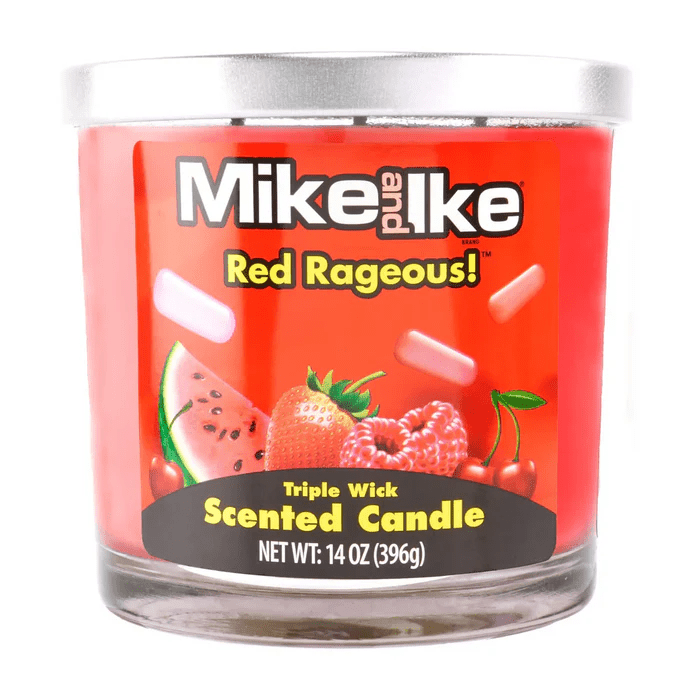 14oz Licensed Snacks scented candles with colorful packaging, designed for incense and odor spray use, by Licensed Snacks.