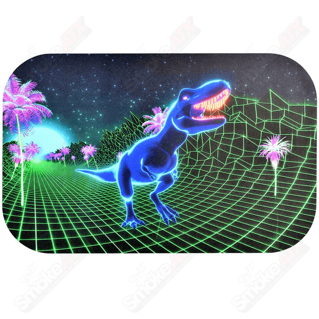 16in 80s T - Rex Pulsar Dab Padz Mat - Smoke ATX