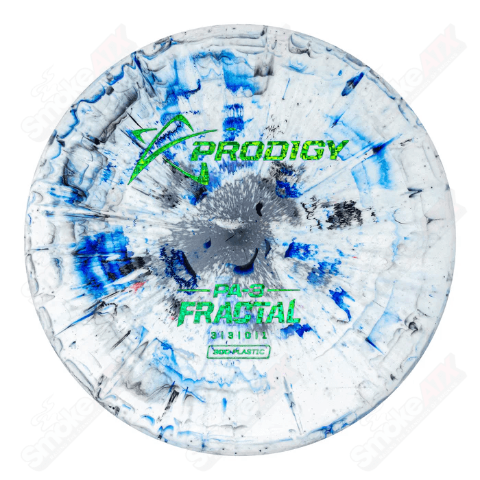 170 - 174g Black/Blue PA - 3 Putt & Approach Disc - 300 Fractal Plastic Prodigy Disc - Smoke ATX