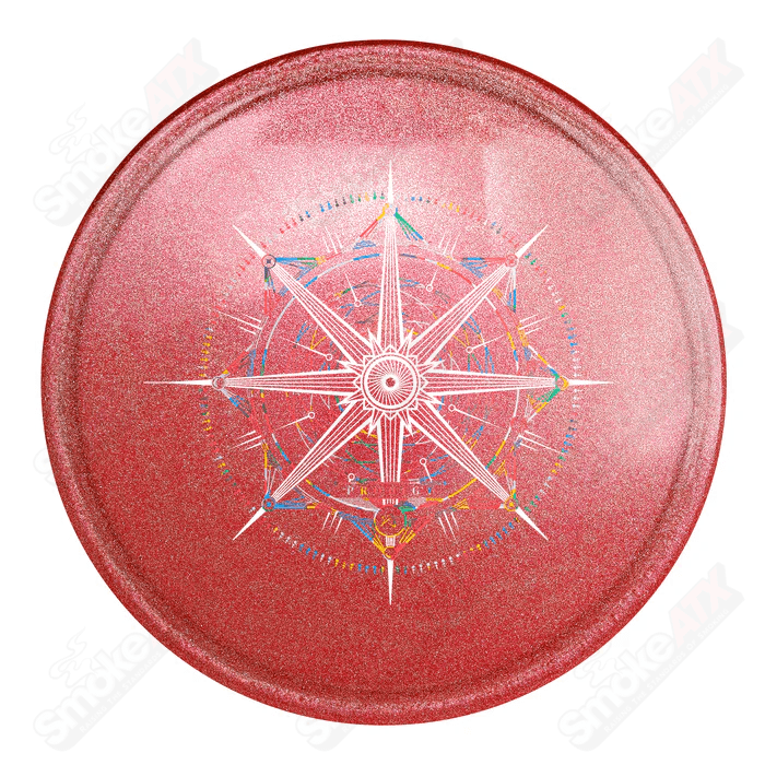 170 - 174g Red A4 Approach Disc (Navigator Stamp) - 750 Glimmer Plastic Prodigy Disc - Smoke ATX