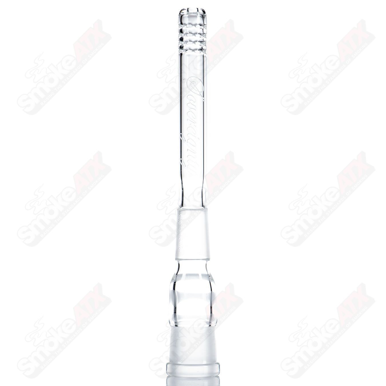 18/18mm 5" 180 Gridded Downstem Sovereignty Glass - Smoke ATX