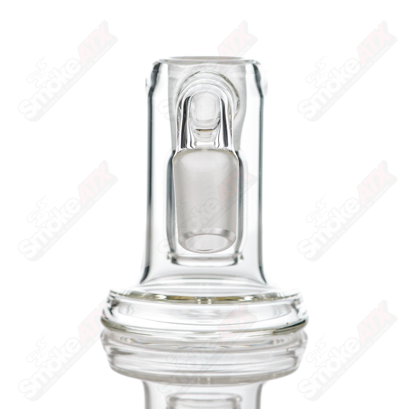 Leisure Glass 18/45 Dry Catcher glass with calligraphy logo, clear and stylish for casual drinking.