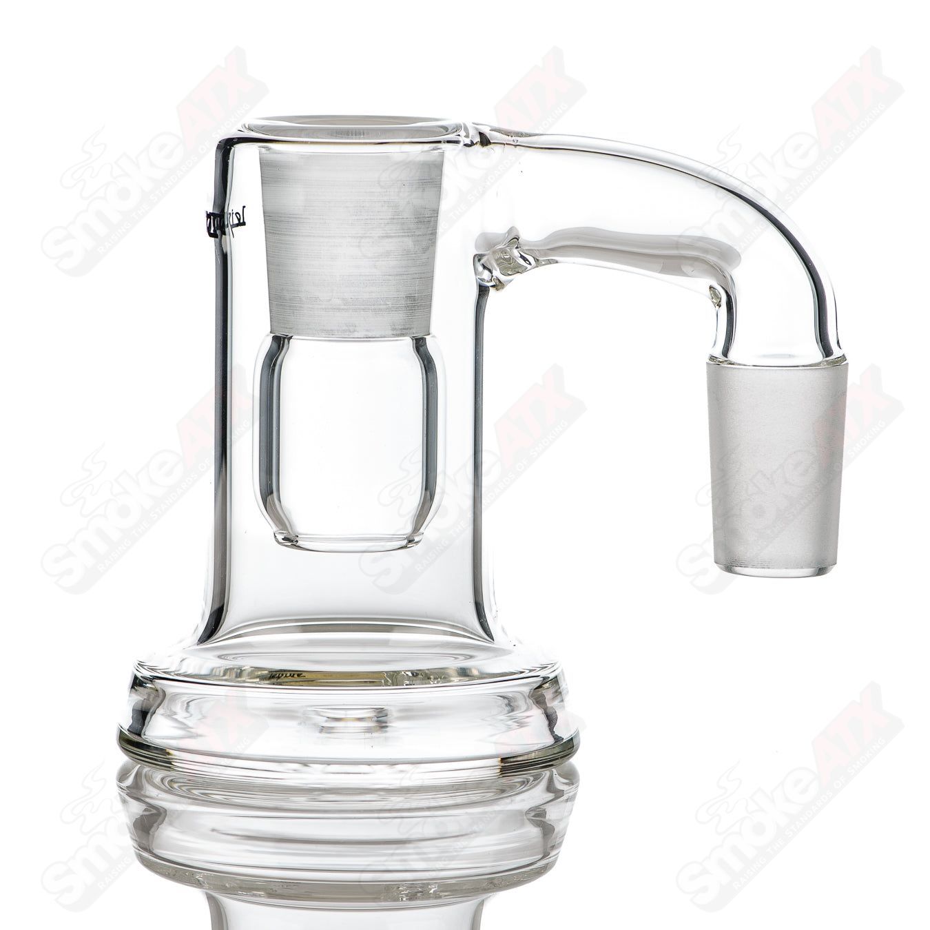 Leisure Glass 18/90 Drycatcher glass with classic logo, clear leisure glass for casual drinking, detailed logo design visible.