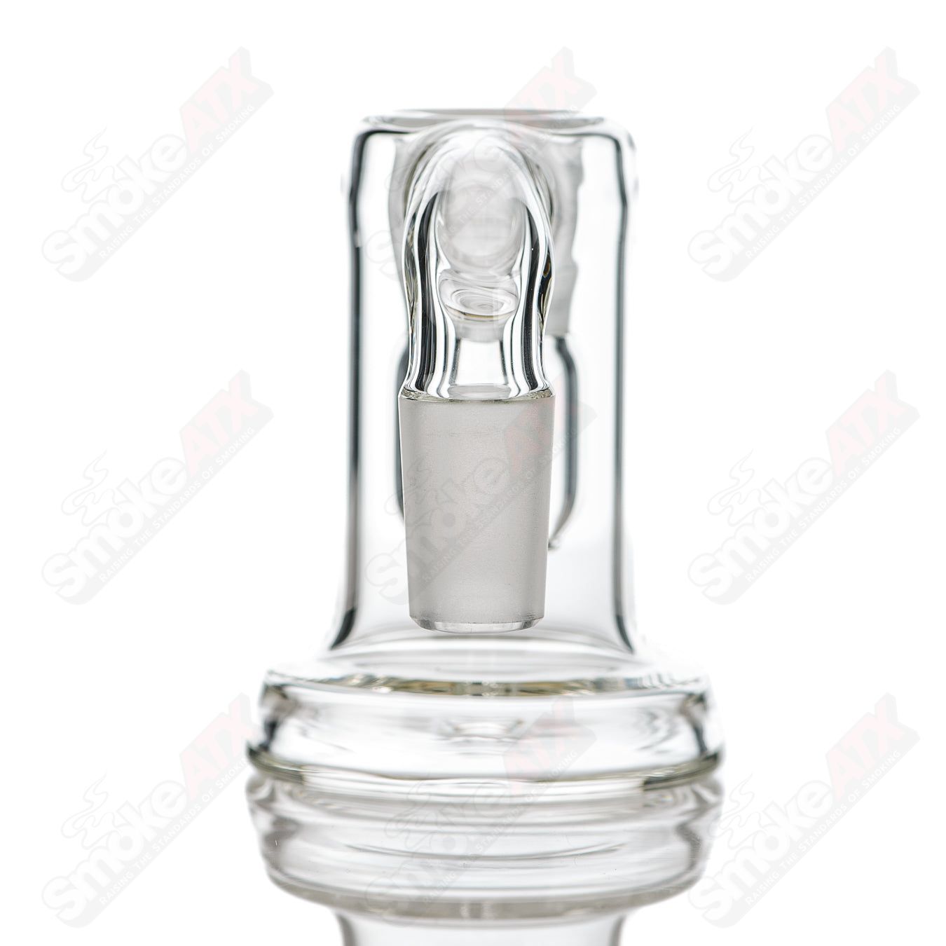 Leisure Glass 18/90 Dry Catcher glass with classic logo, clear leisure glass designed for dry catching activities.