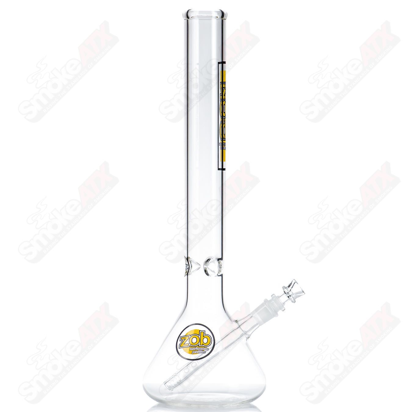 18in OG Beaker (Yellow/Black Label) ZOB - Smoke ATX