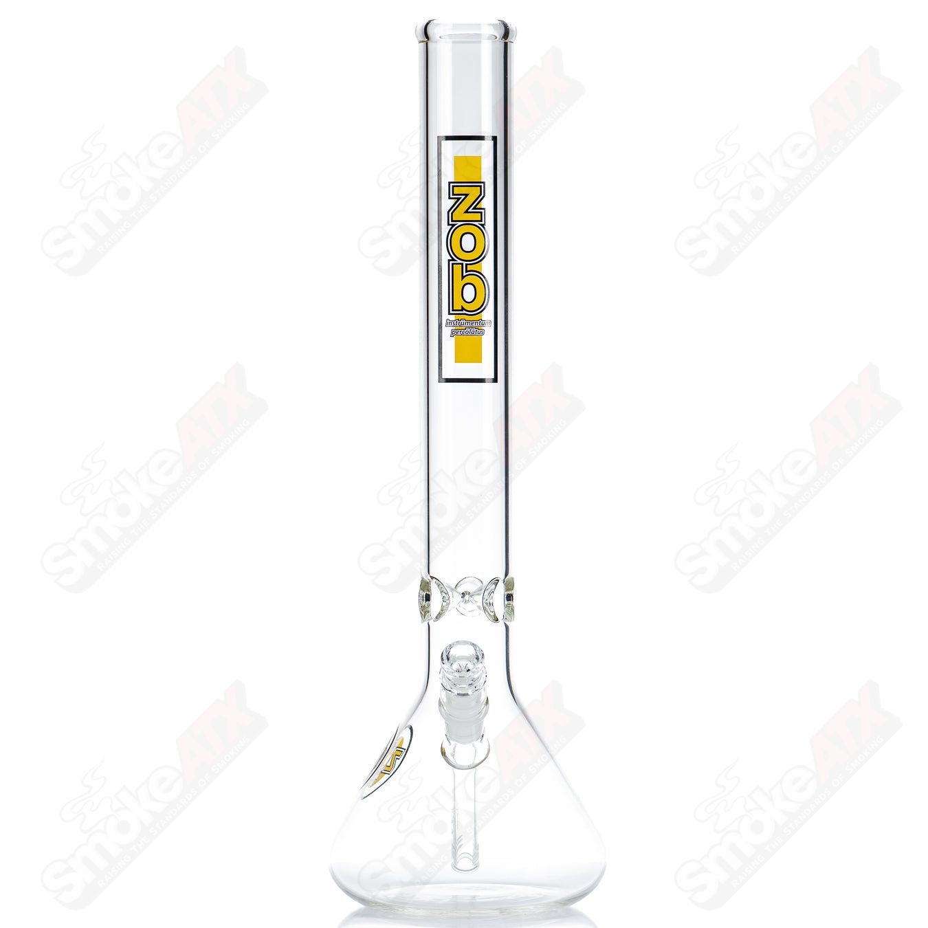 18in OG Beaker (Yellow/Black Label) ZOB - Smoke ATX