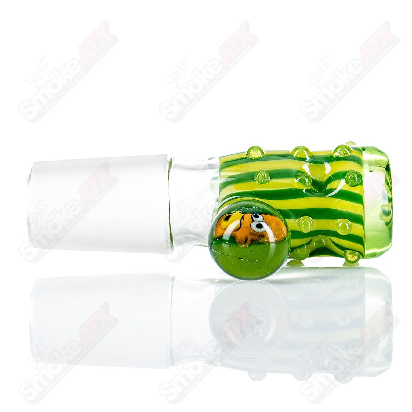 18mm 5 - Hole Slide with Hobnail Accents + Millie (Homer) by Black Tuna - Smoke ATX