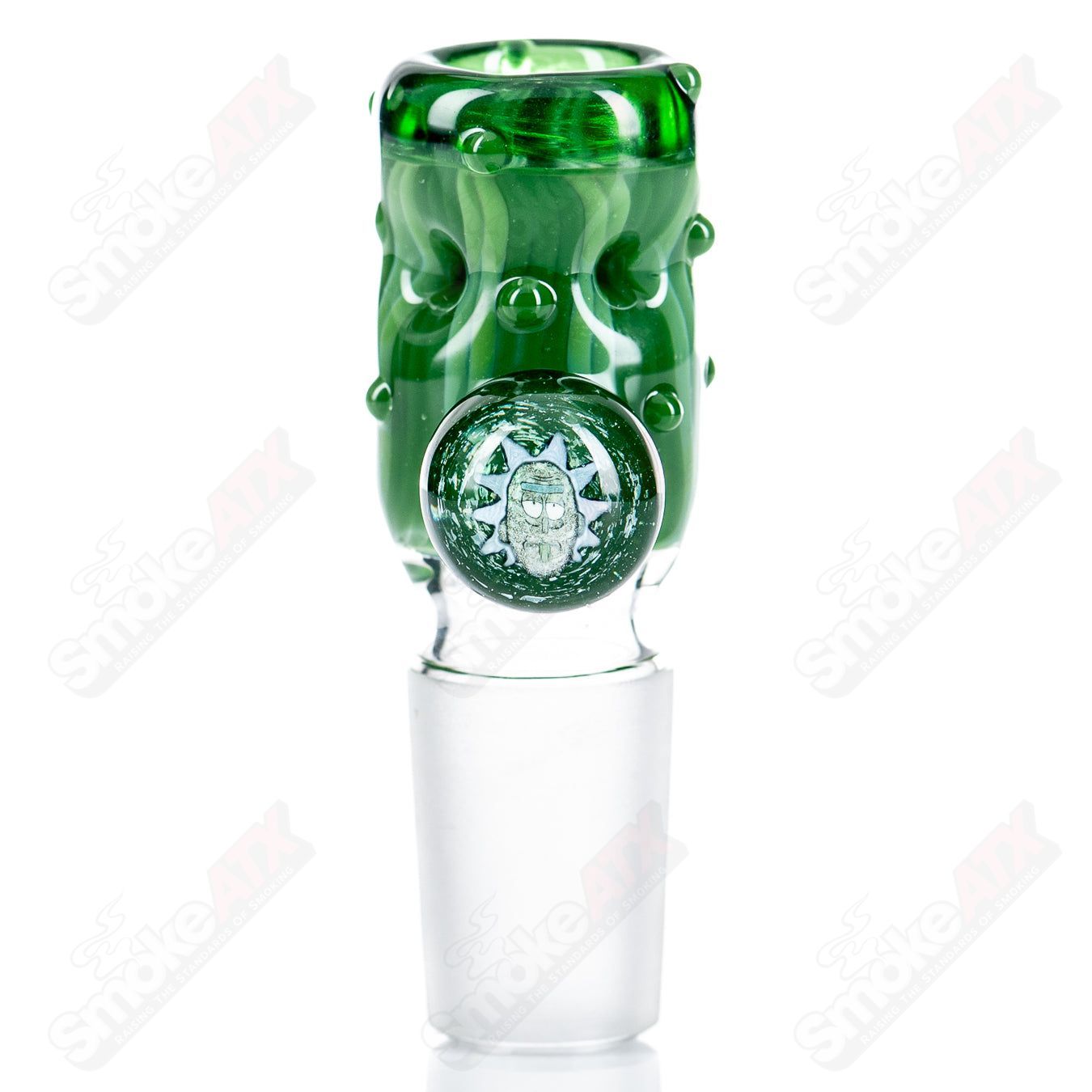 18mm 5 - Hole Slide with Hobnail Accents + Millie (Rick) by Black Tuna - Smoke ATX