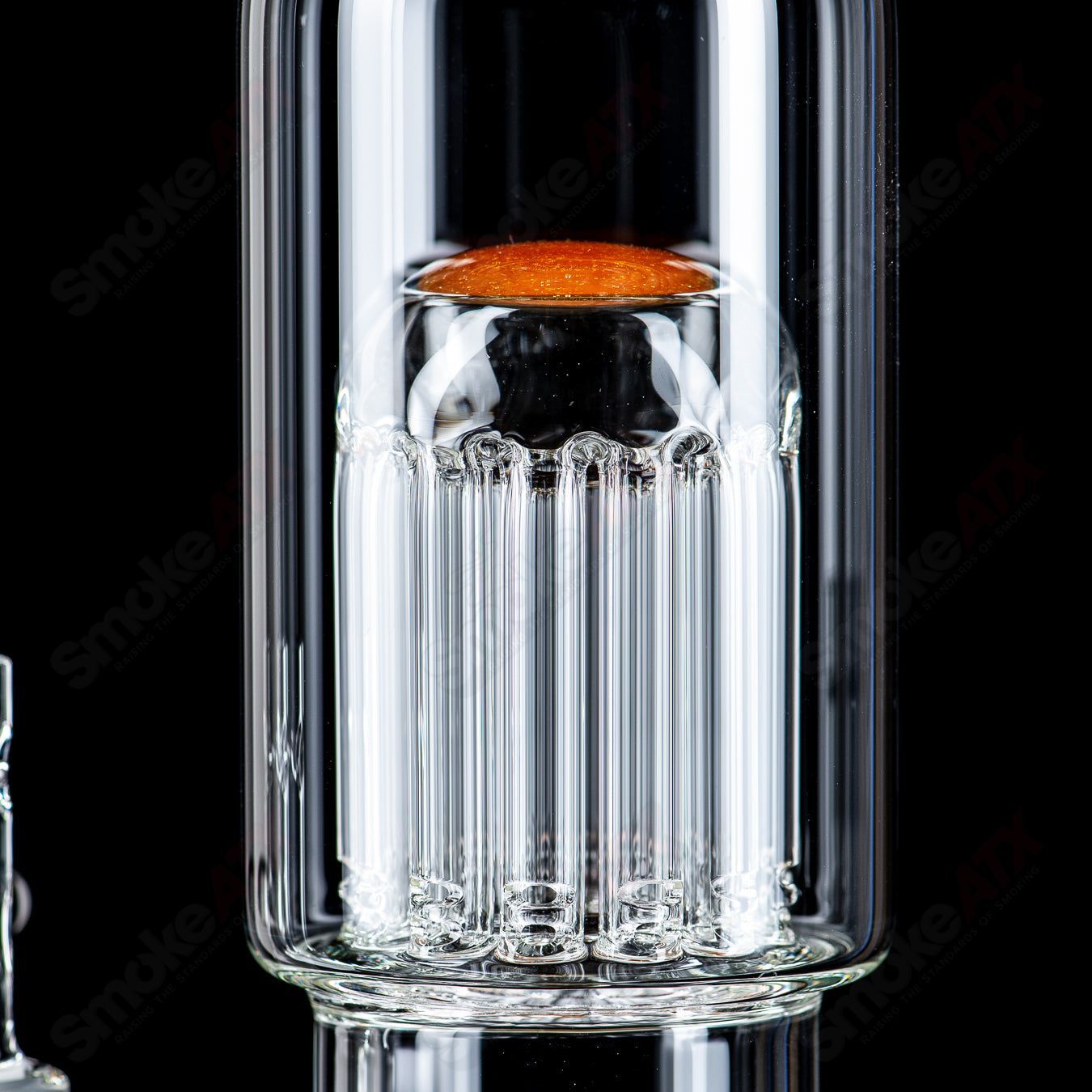 18mm 7/13 Arm Perc w Color Cap (CFL) Toro Glass - Smoke ATX