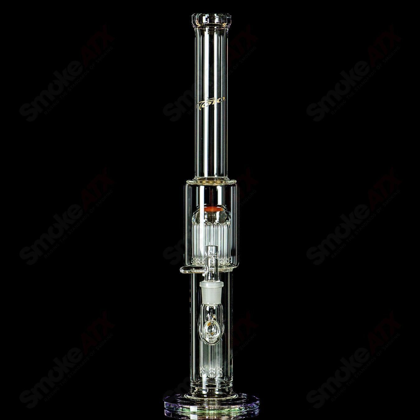 18mm 7/13 Arm Perc w Color Cap (CFL) Toro Glass - Smoke ATX