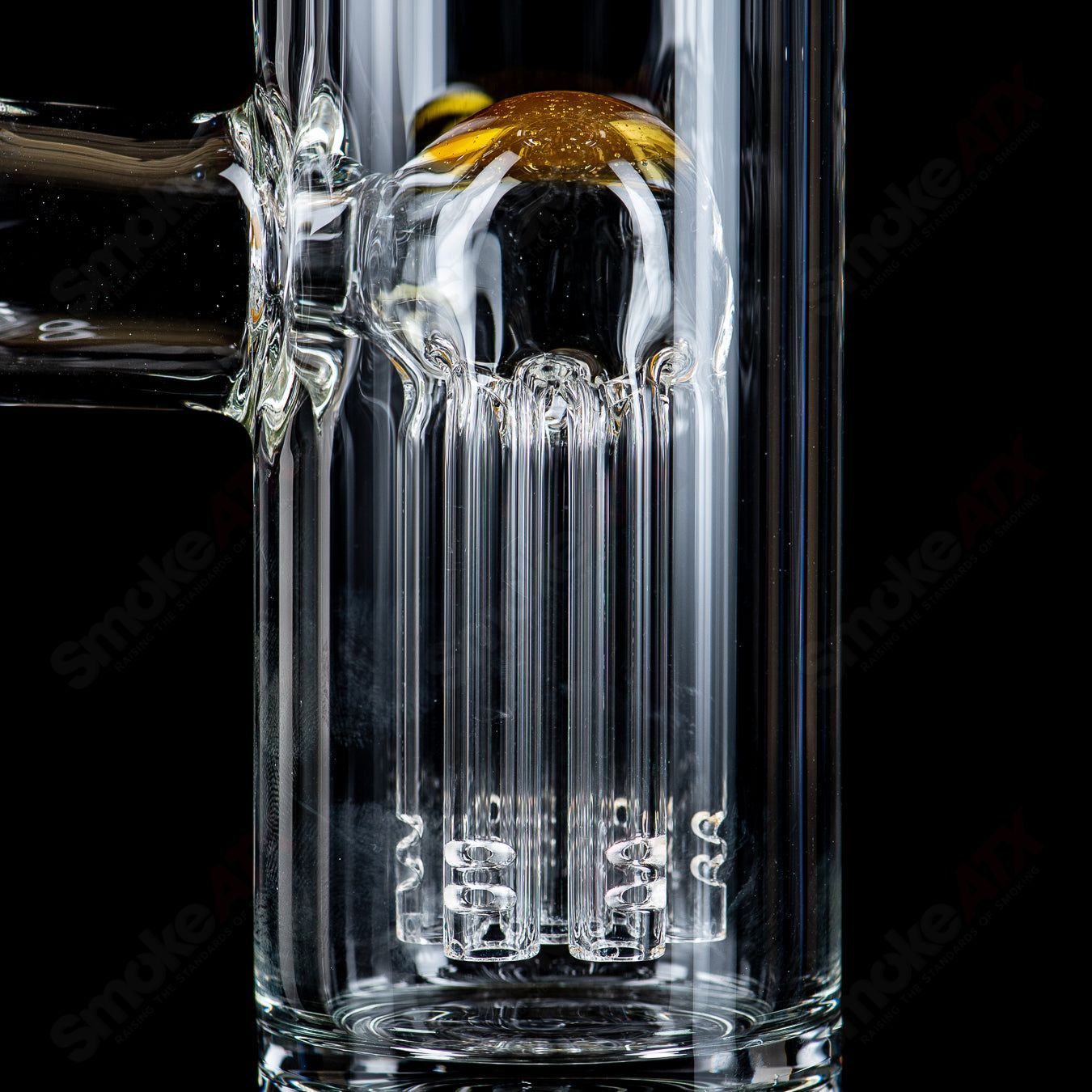 18mm 7/13 Arm Perc w Color Cap (CFL) Toro Glass - Smoke ATX