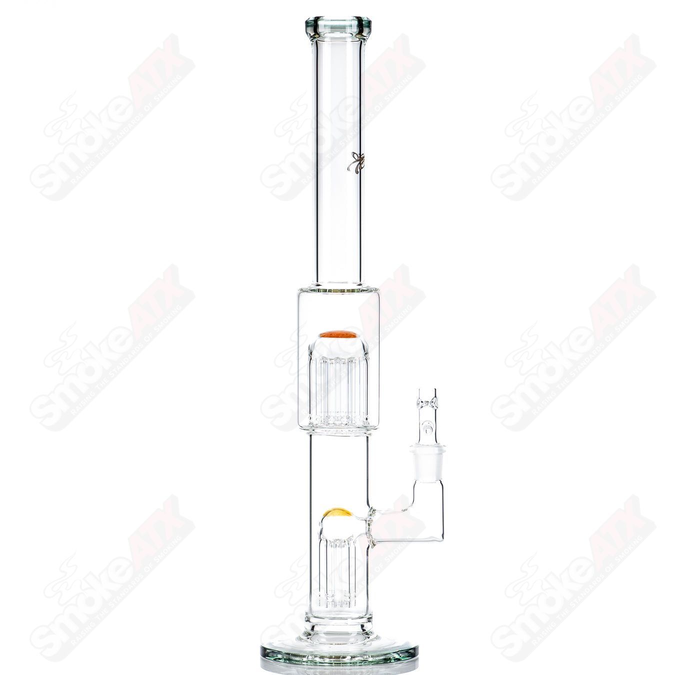 18mm 7/13 Arm Perc w Color Cap (CFL) Toro Glass - Smoke ATX