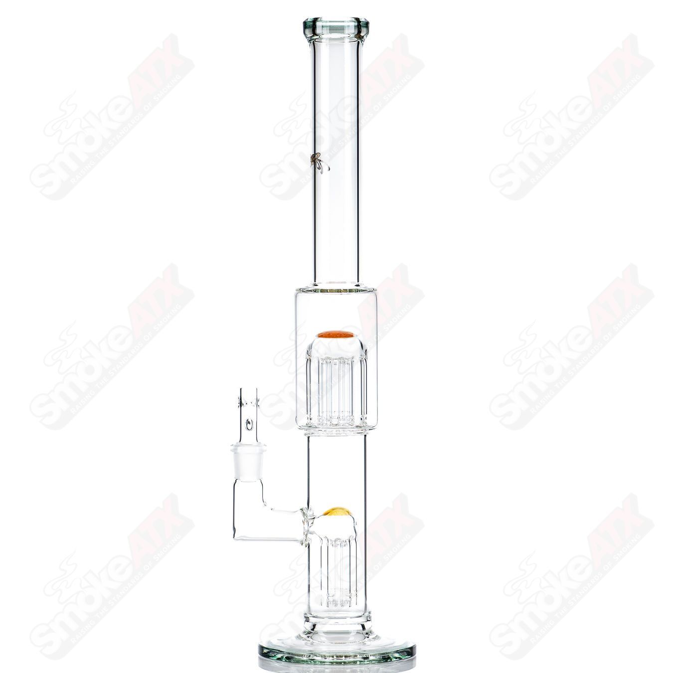 18mm 7/13 Arm Perc w Color Cap (CFL) Toro Glass - Smoke ATX
