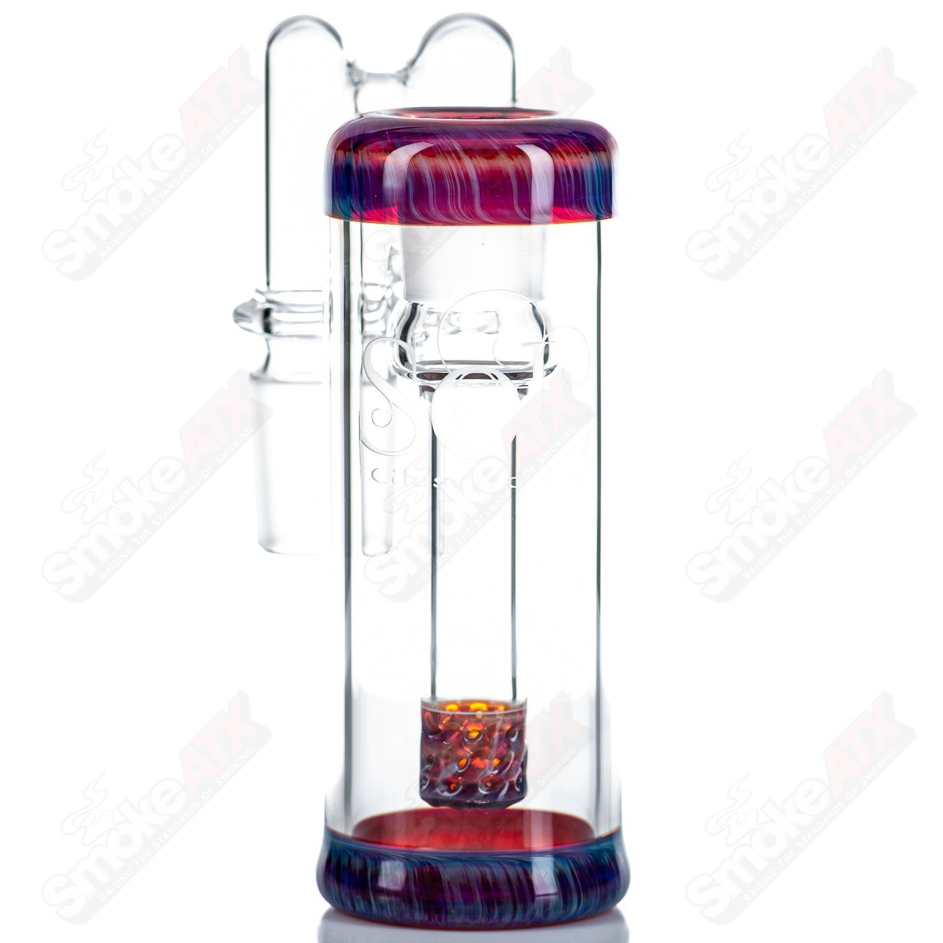 18mm (Amber Purple) Ash Catcher by SOL Glassworks - Smoke ATX