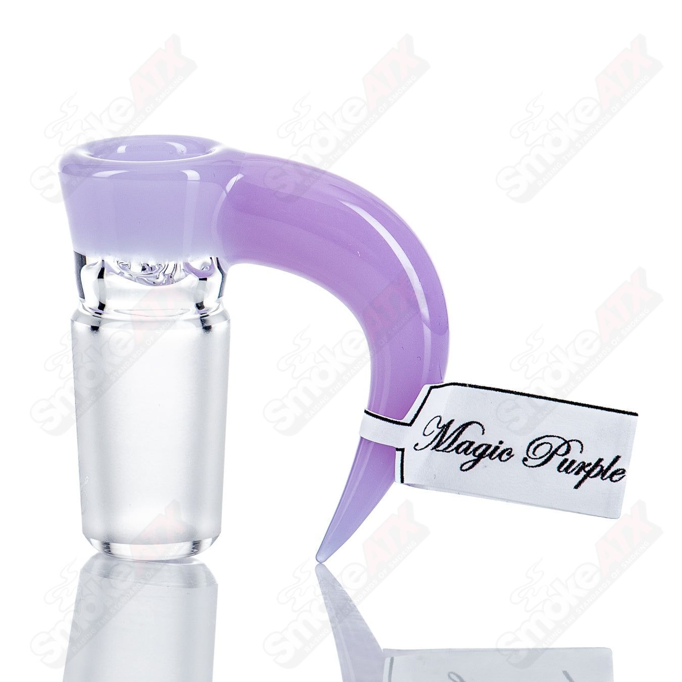 Sovereignty Glass 18mm Full Accent Slide Baby Pack in Magic Purple for heady glass bowls, featuring vibrant purple accents and detailed design.