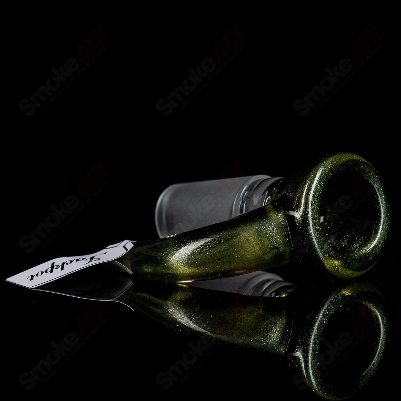 Sovereignty Glass 18mm Full Accent Slide Jackpot heady glass bowl for smoking accessories, showcasing colorful design and craftsmanship.