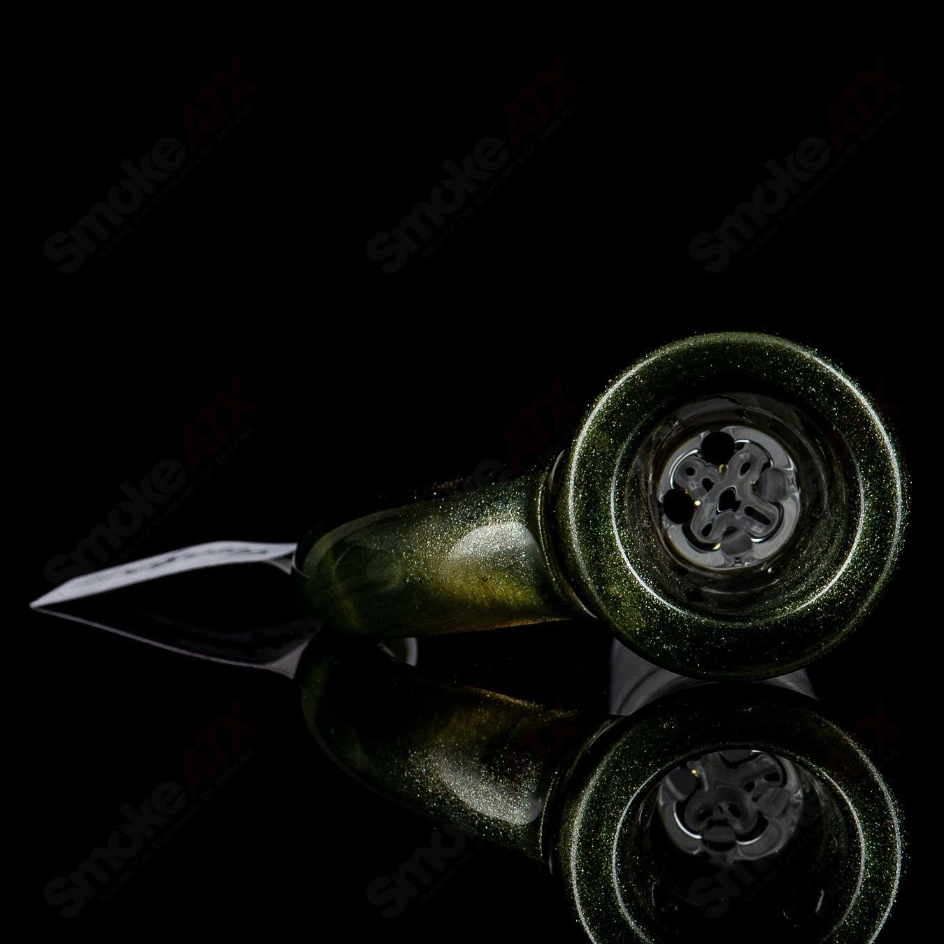 Sovereignty Glass 18mm Full Accent Slide Jackpot heady glass bowl with colorful design and clear glass finish.