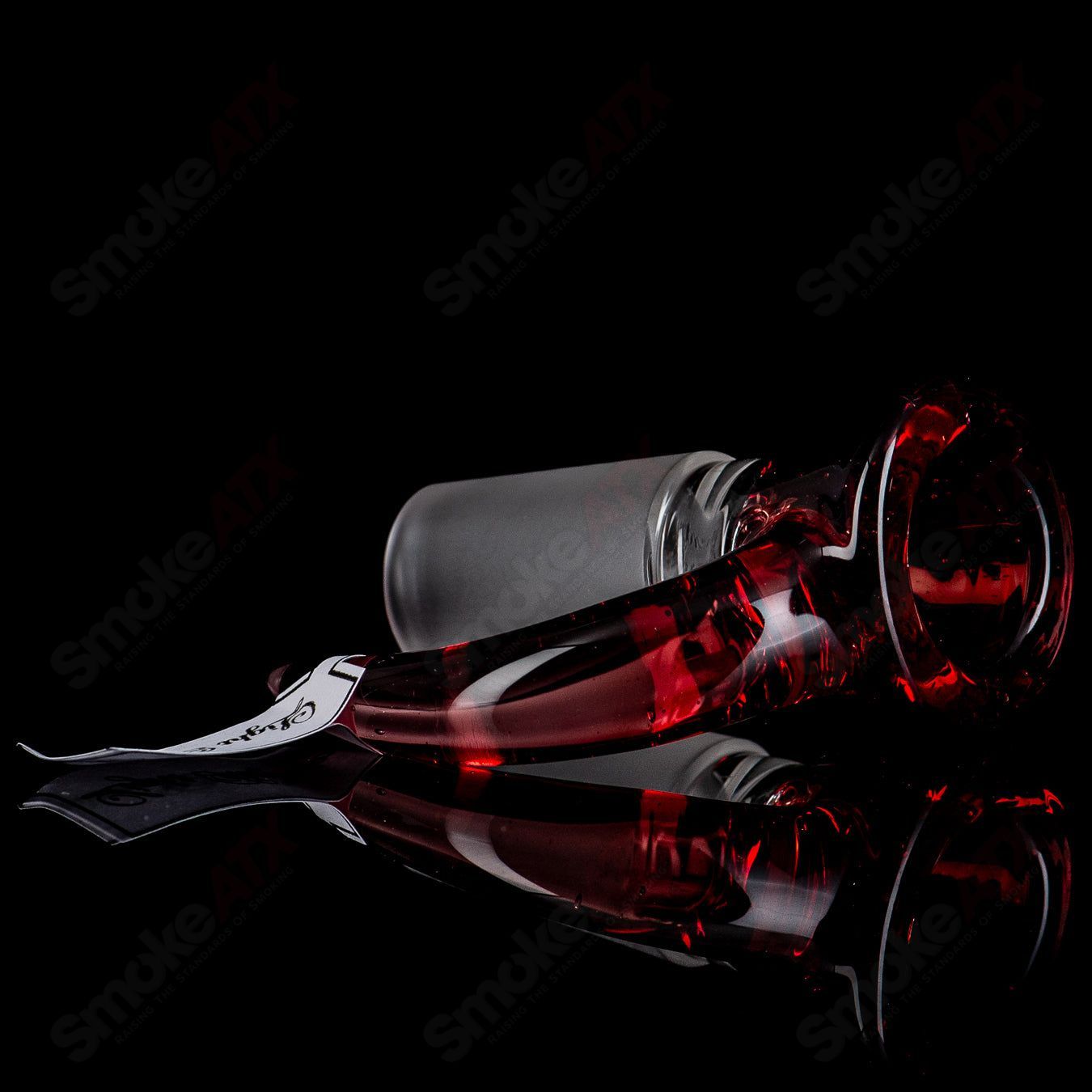 Sovereignty Glass 18mm Full Accent Slide in Light Phoenix design, designed for use with Heady Glass bowls.