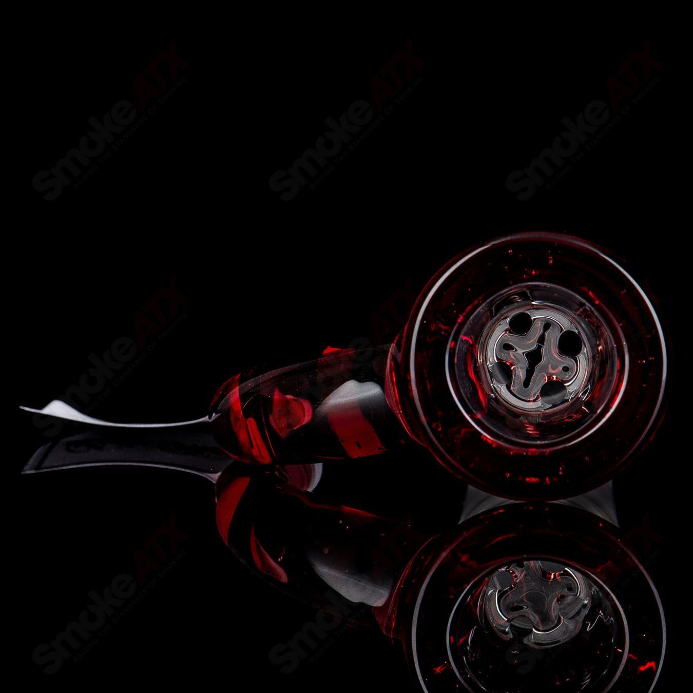 Sovereignty Glass 18mm Full Accent Slide in Light Phoenix design, designed for heady glass bowls.
