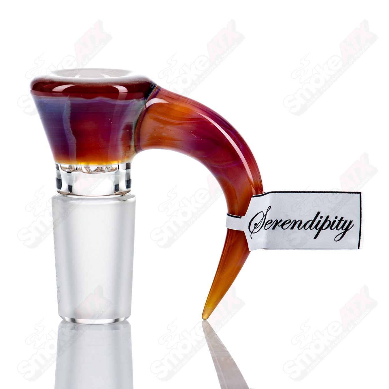Sovereignty Glass 18mm Full Accent Slide in Serendipity for Heady Glass bowls, featuring colorful, intricate glass design.