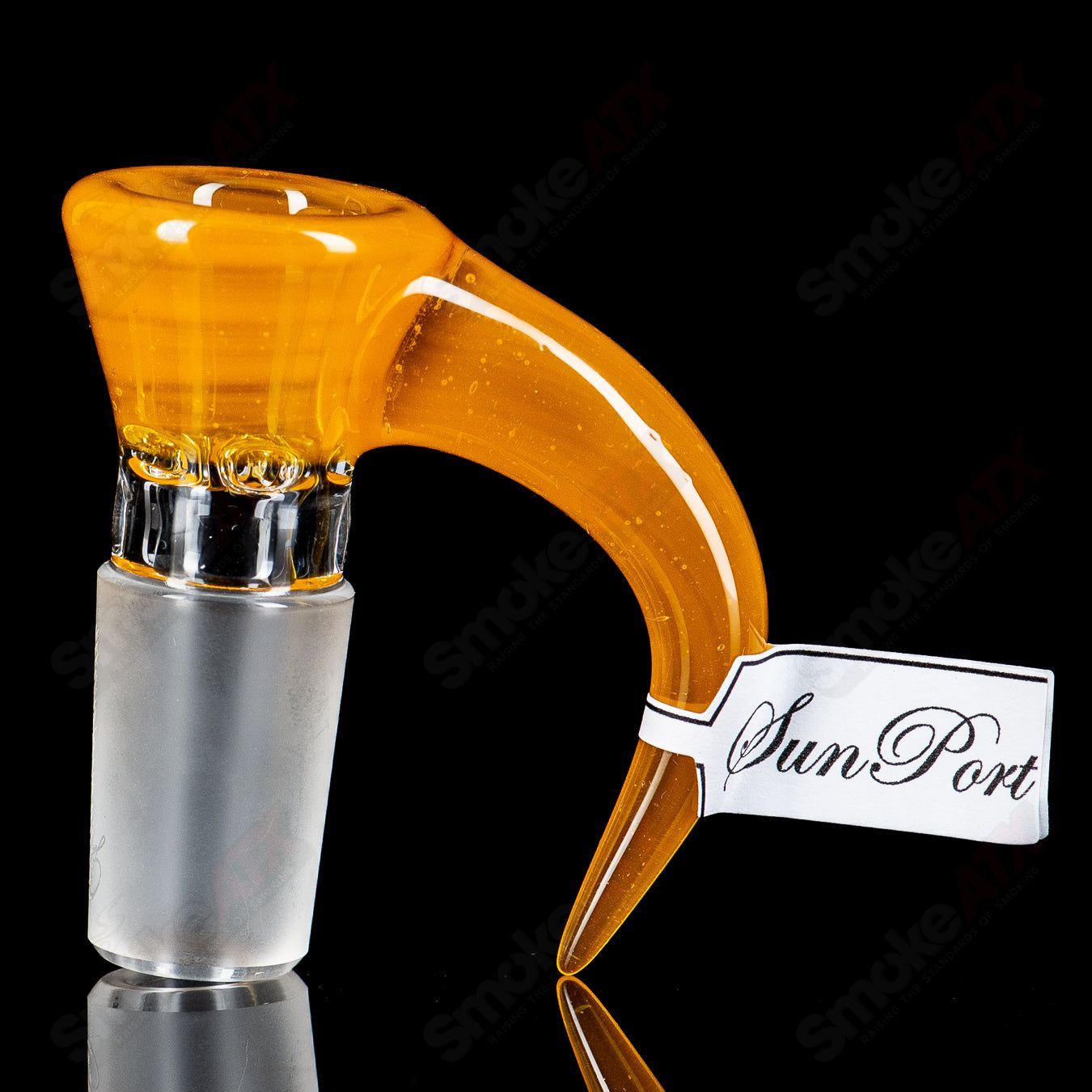 Sovereignty Glass 18mm Full Accent Slide with Sun Port, heady glass bowl accessory for compatible smoking devices.