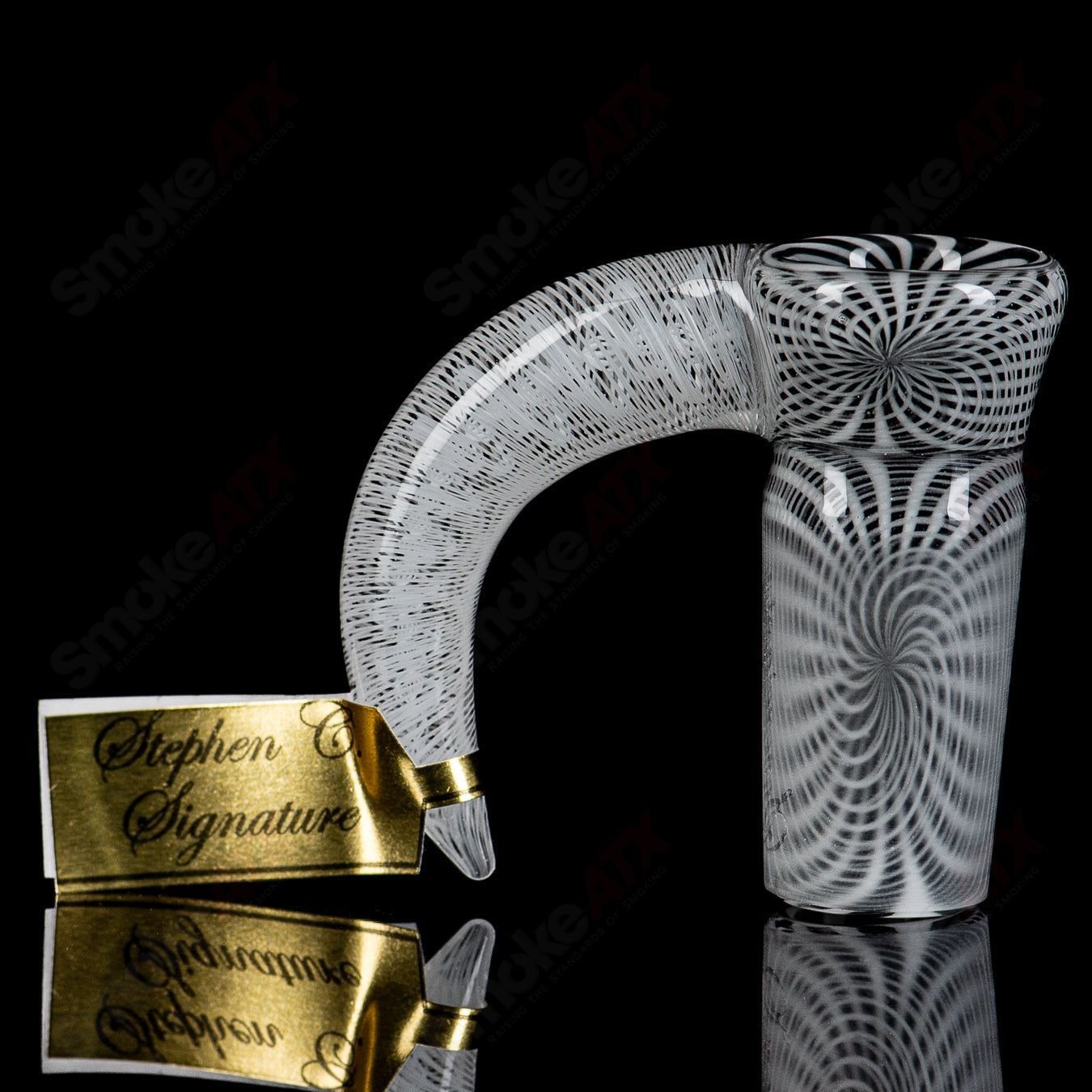 18mm Fully Worked jailbird baby pack Reticello by Stephen C. of Sovereignty glass - Smoke ATX