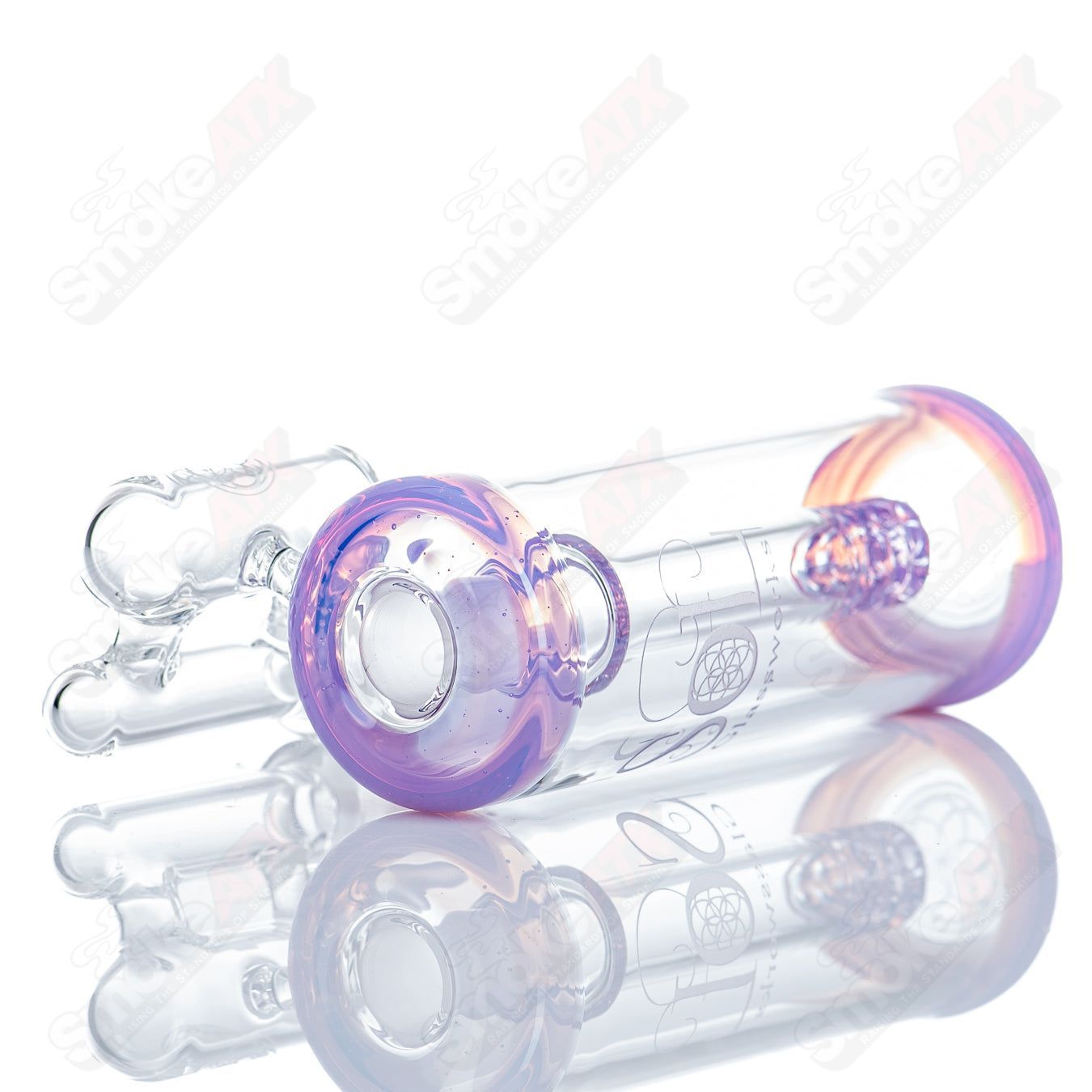 18mm (Neo - Opal) Ash Catcher by SOL Glassworks - Smoke ATX