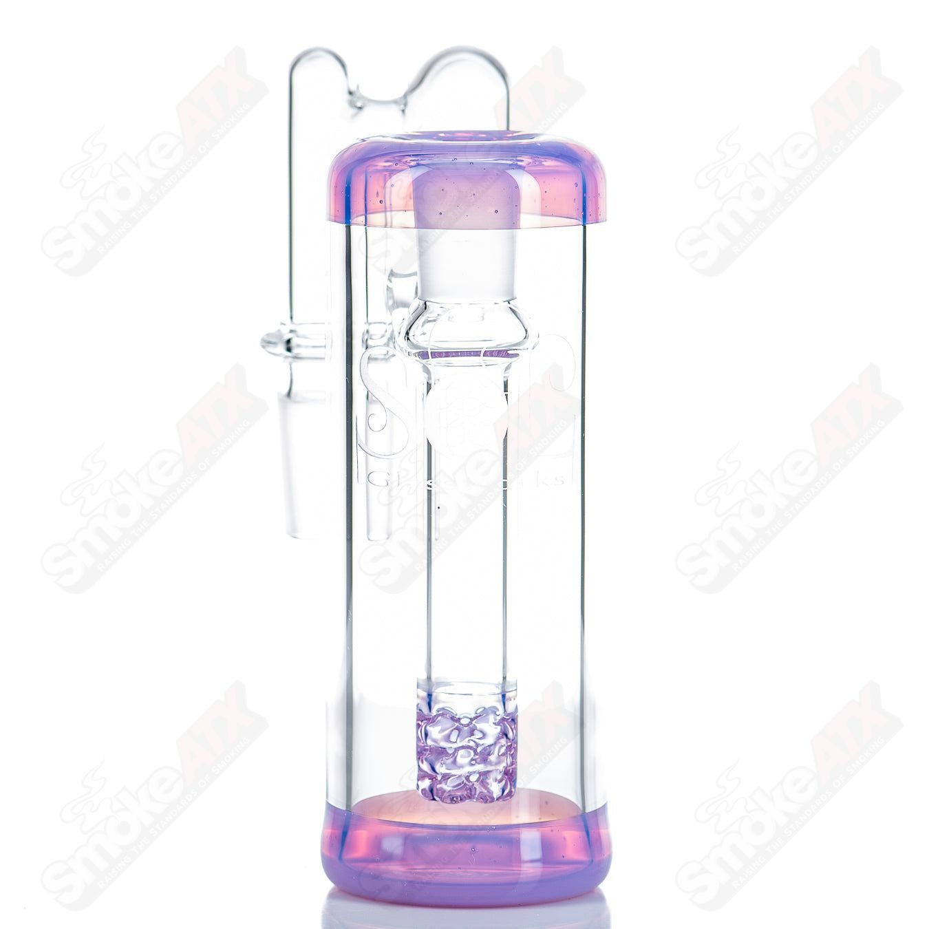 18mm (Neo - Opal) Ash Catcher by SOL Glassworks - Smoke ATX