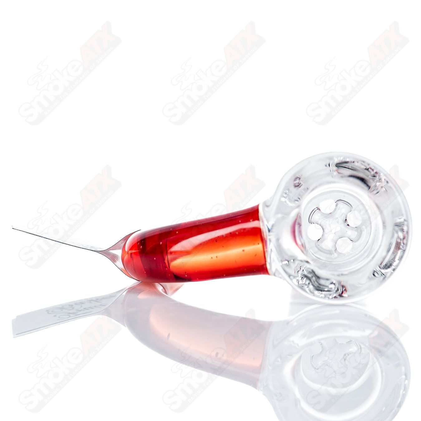 Sovereignty Glass 18mm Partial Accent Slide with Fruit Basket design for Heady Glass bowls, detailed glass artwork.