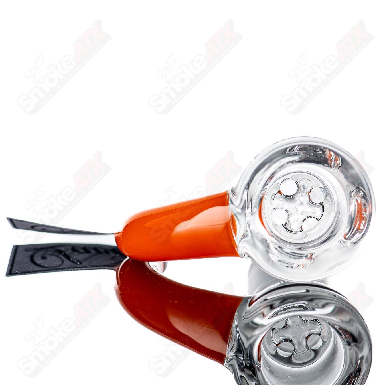 18mm Lava partial accent slide by Sovereignty Glass, designed for glass accessories with detailed lava pattern and craftsmanship.