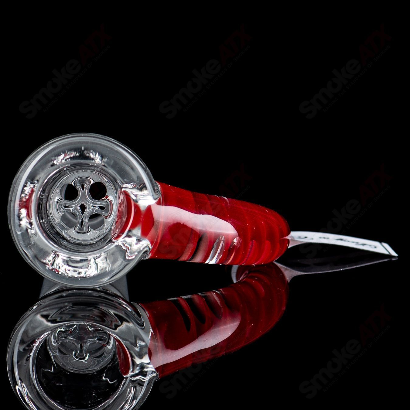 Sovereignty Glass 18mm Partial Accent Slide featuring Lucy and Cherry design, compatible with heady glass bowls.