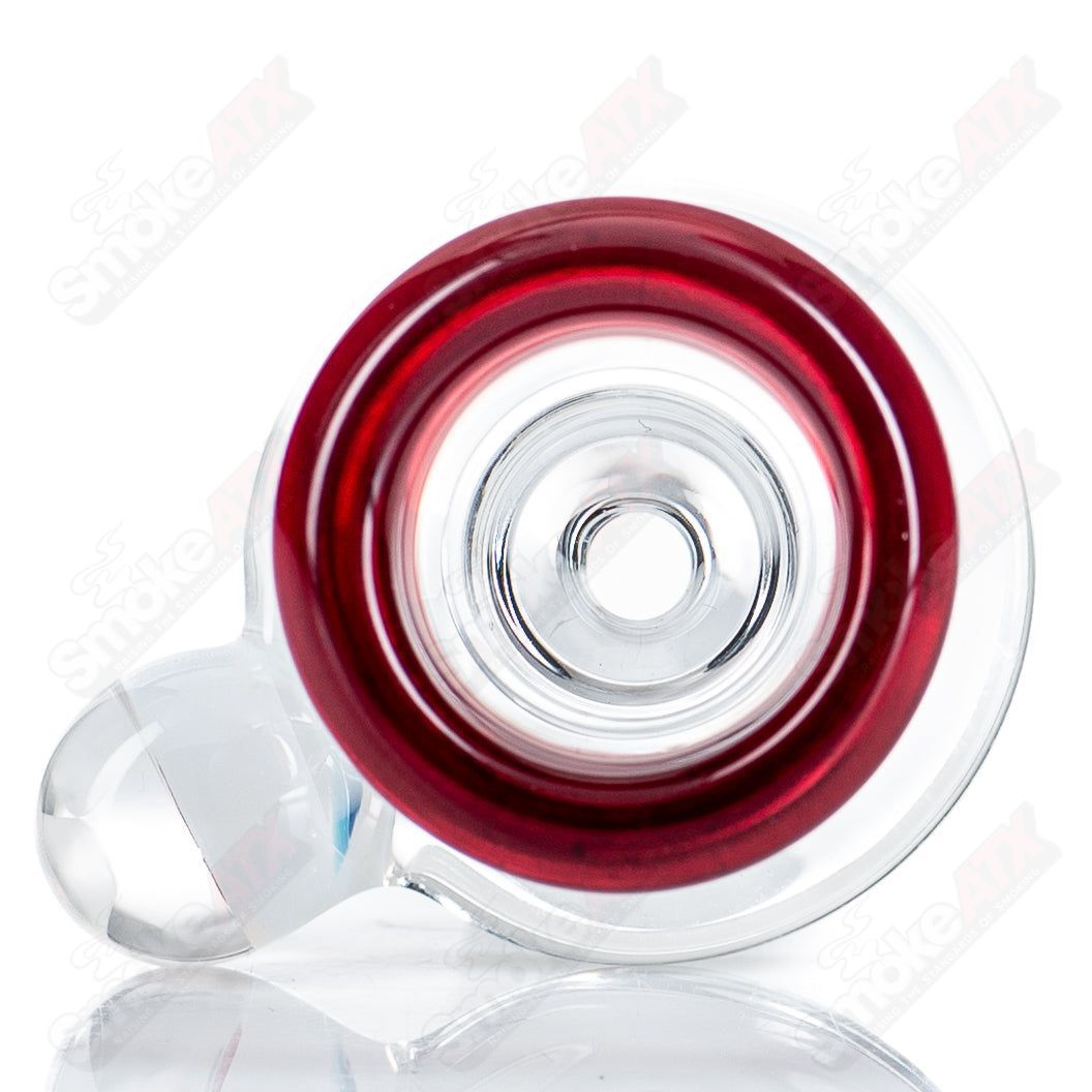 18mm Single Hole Slide w Millie (Amanita Mushroom) by Black Tuna - Smoke ATX