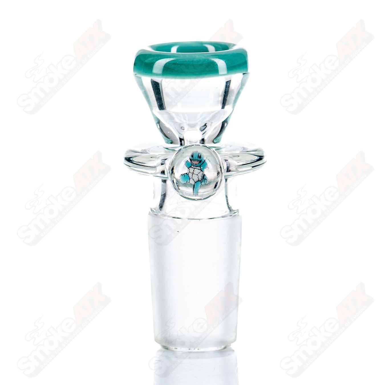 18mm Single Hole Slide w Millie (Squirtle) by Black Tuna - Smoke ATX