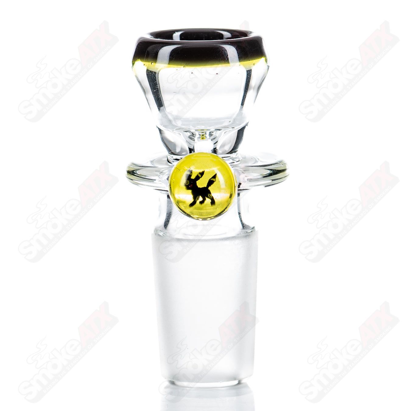 18mm Single Hole Slide w Millie (Umbreon) by Black Tuna - Smoke ATX