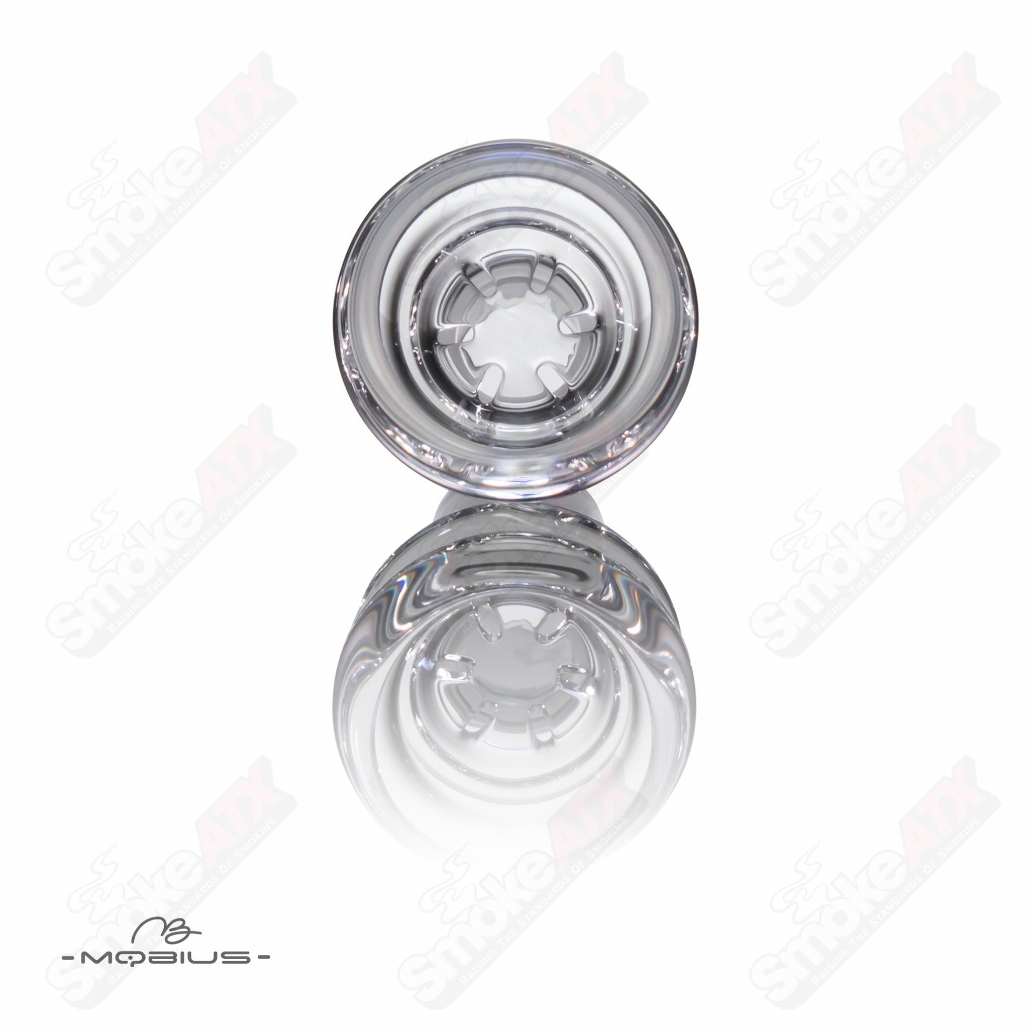 19mm Clear Multi Hole V2 Bowl Mobius - Smoke ATX