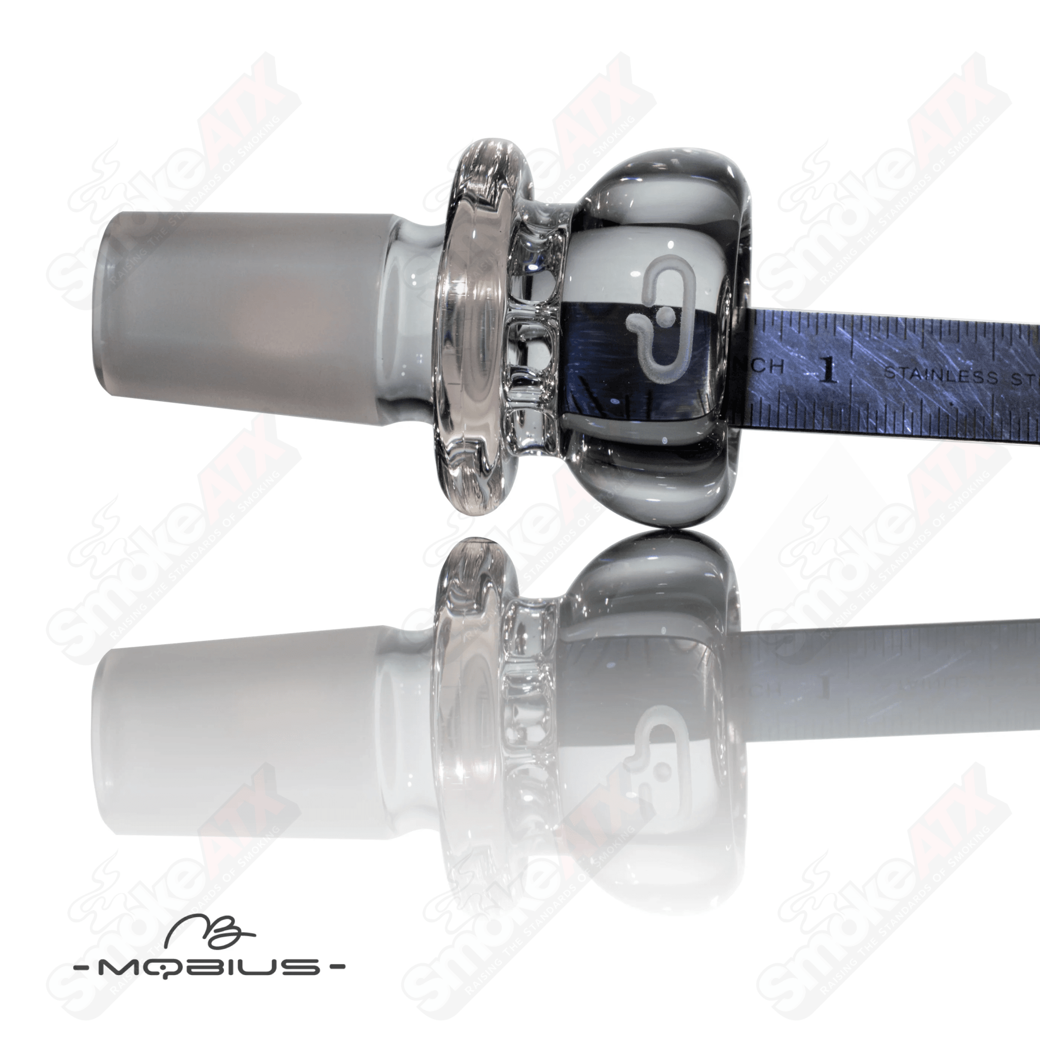 19mm Clear Multi Hole V3 Bowl Mobius - Smoke ATX