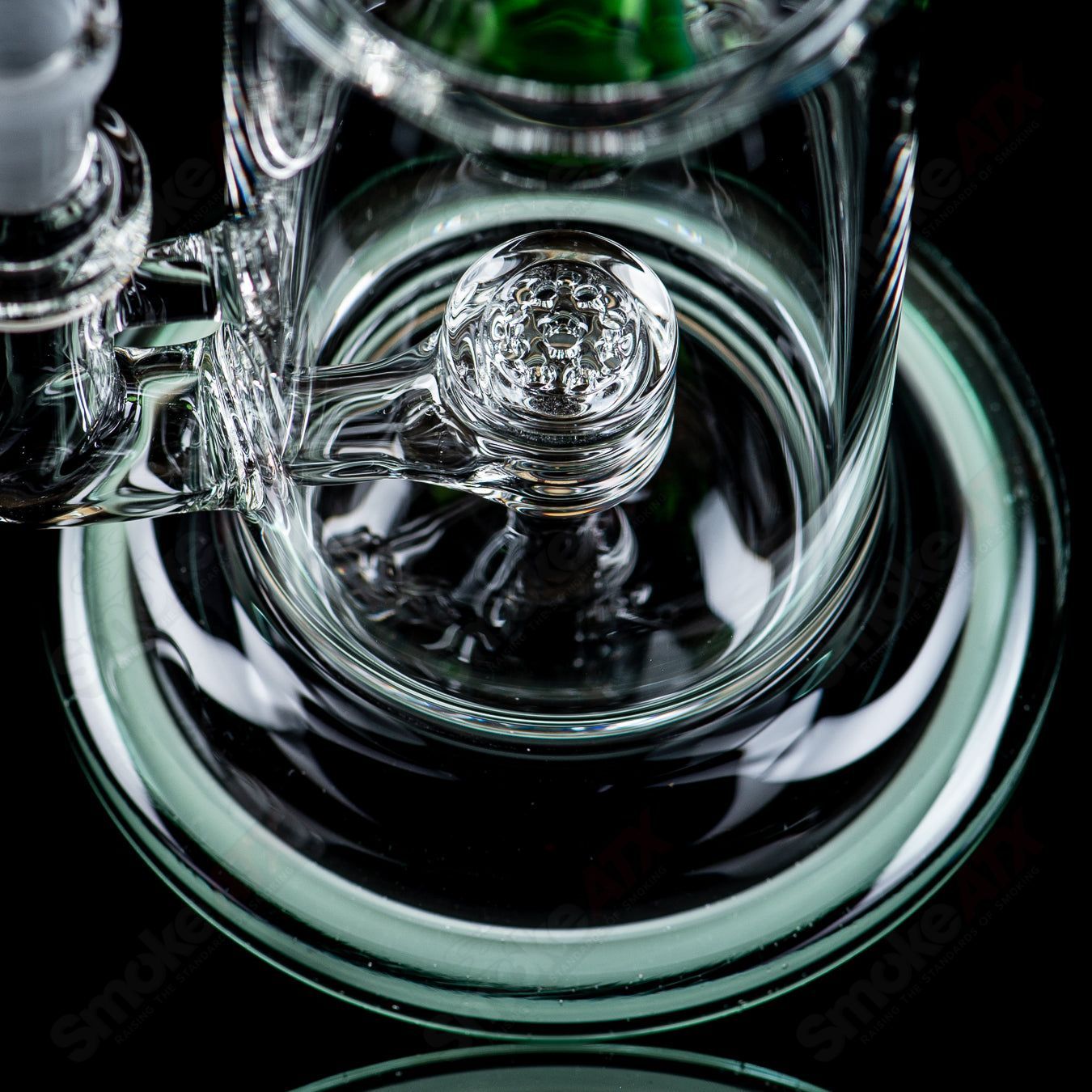 Toro Glass 10mm Jet Perc Full Color Ball concentrate rig, heady glass design with vibrant colors and intricate jet perc details.