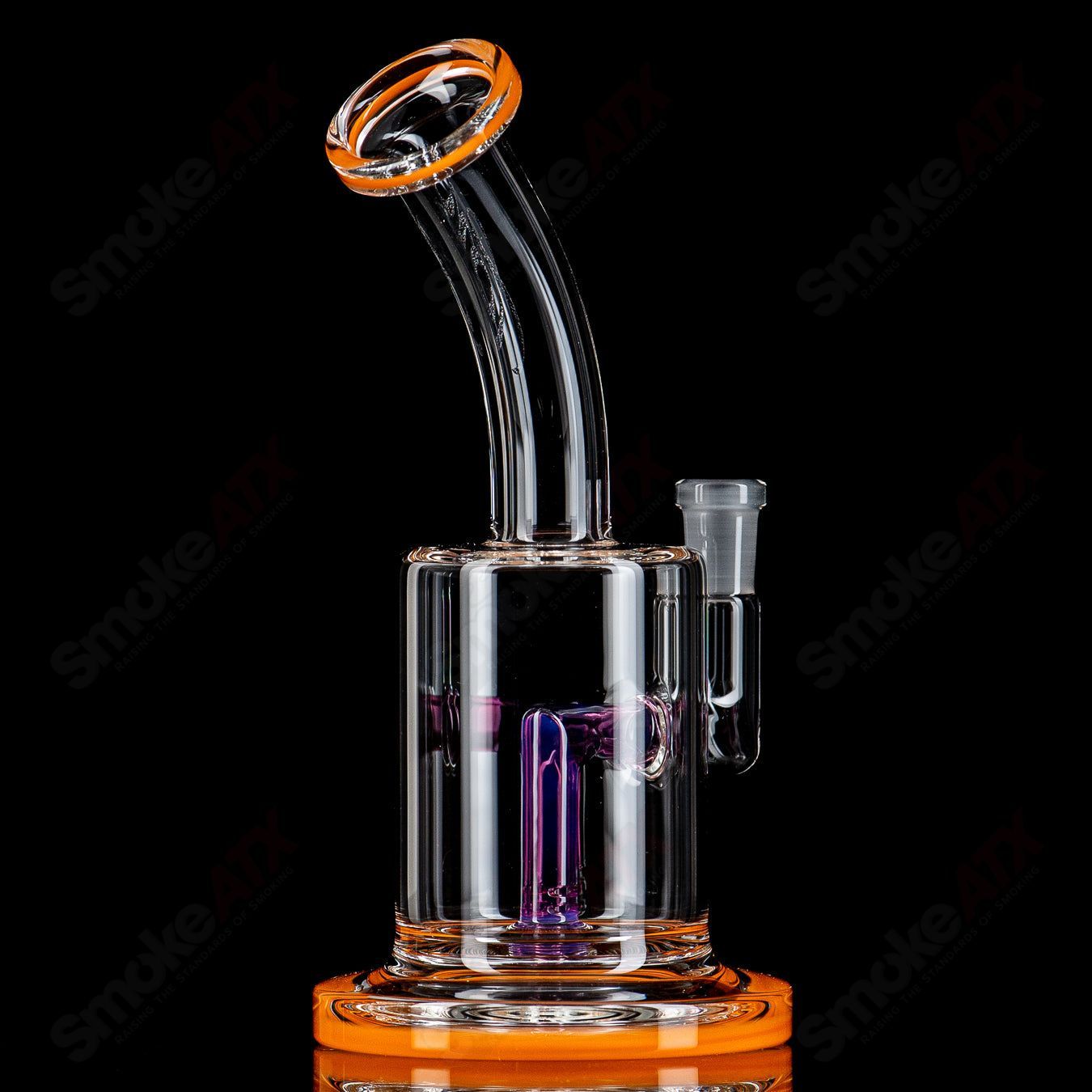 2 10mm Macro Single w/ Color Accents by Toro Glass - Smoke ATX