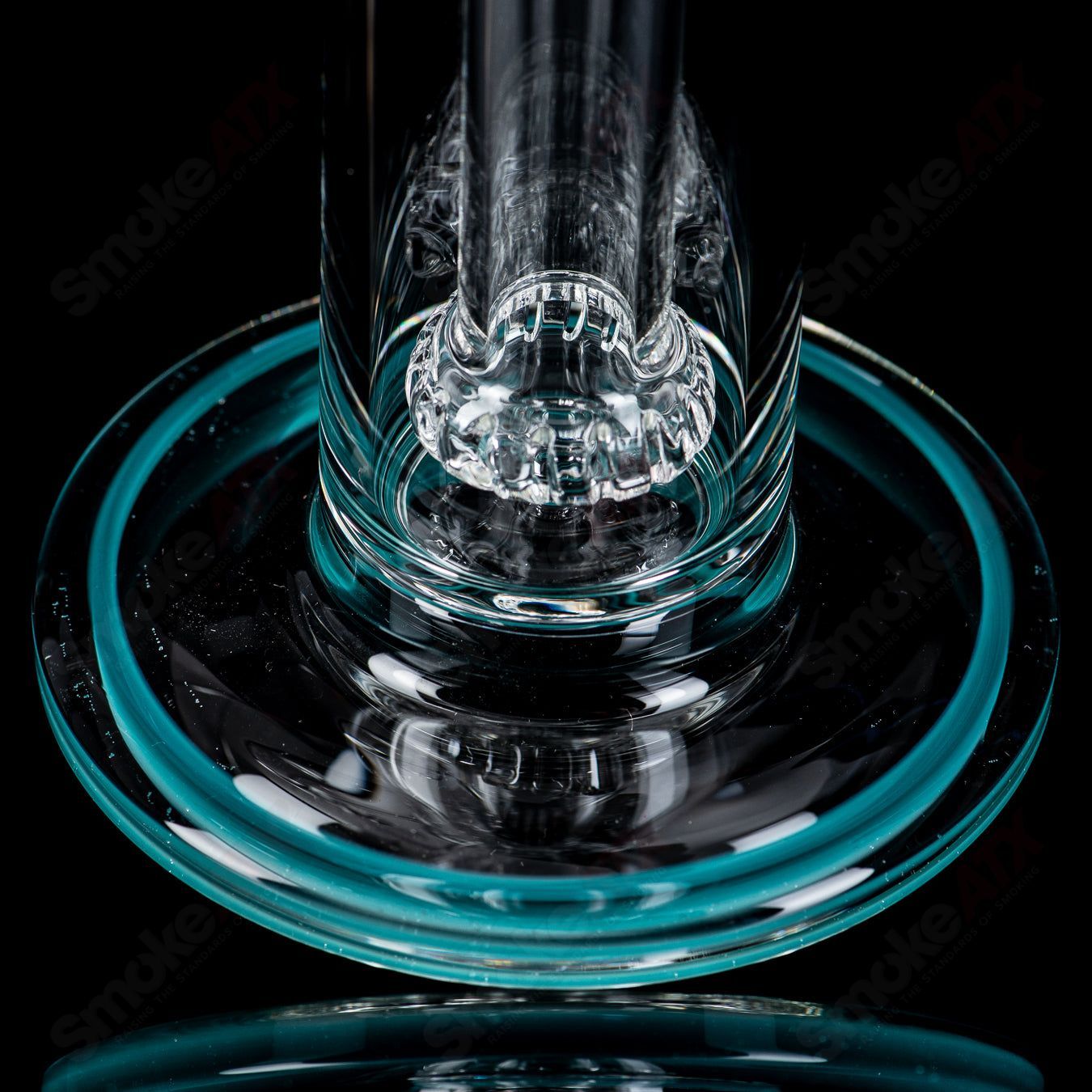 2 14mm Circ to 13Arm Perc w Color Cap Toro Glass - Smoke ATX