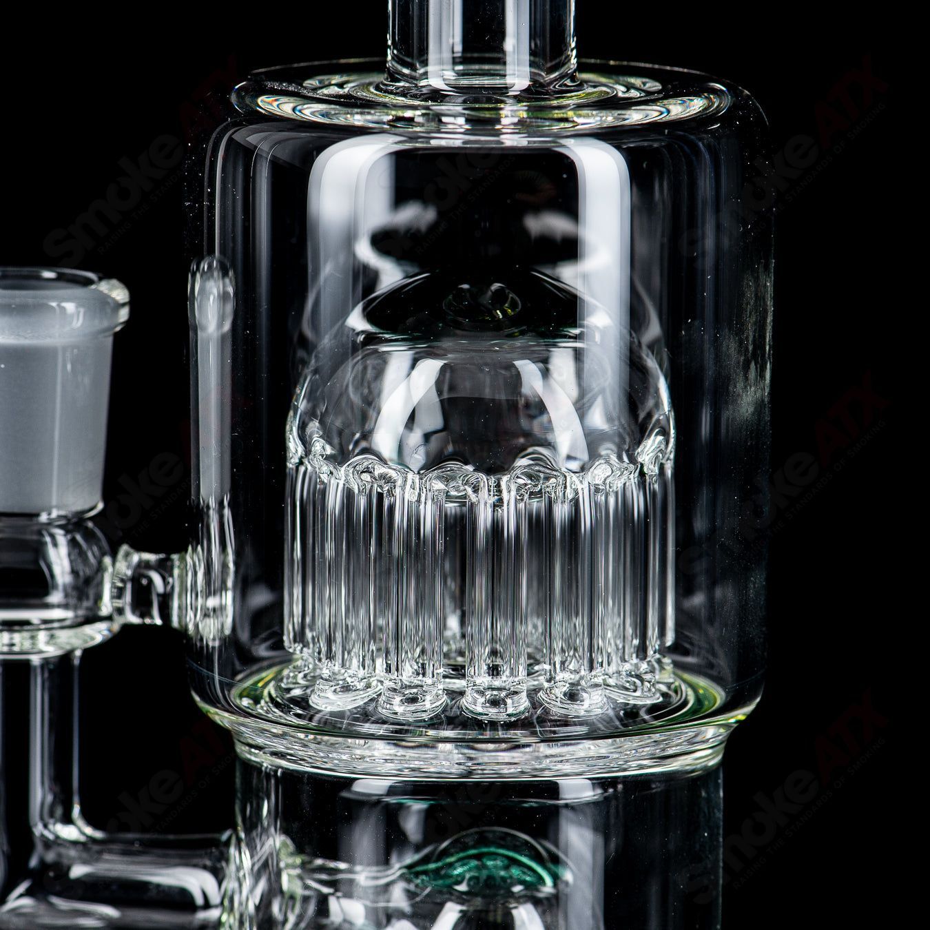 Toro Glass 14mm Double Macro XL bubbler with colorful accents, featuring a sleek glass design and ergonomic shape.