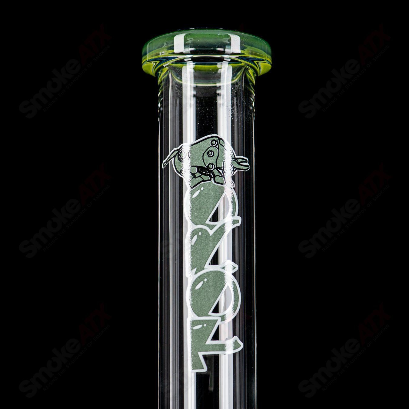 2 14mm Mini 7/13 Arm Perc w/ Colored Caps Toro Glass - Smoke ATX